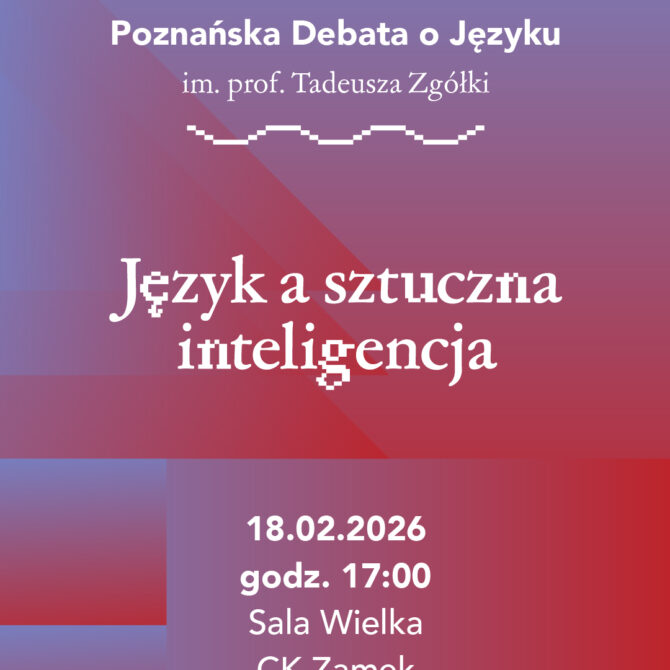 Debata „Język a sztuczna inteligencja” – link do transmisji